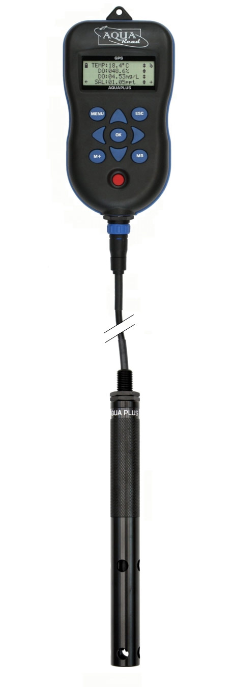 Aquaplus Meter per sonda Ossigeno Disciolto Aquaplus Sonda Aquaplus e GPS Meter